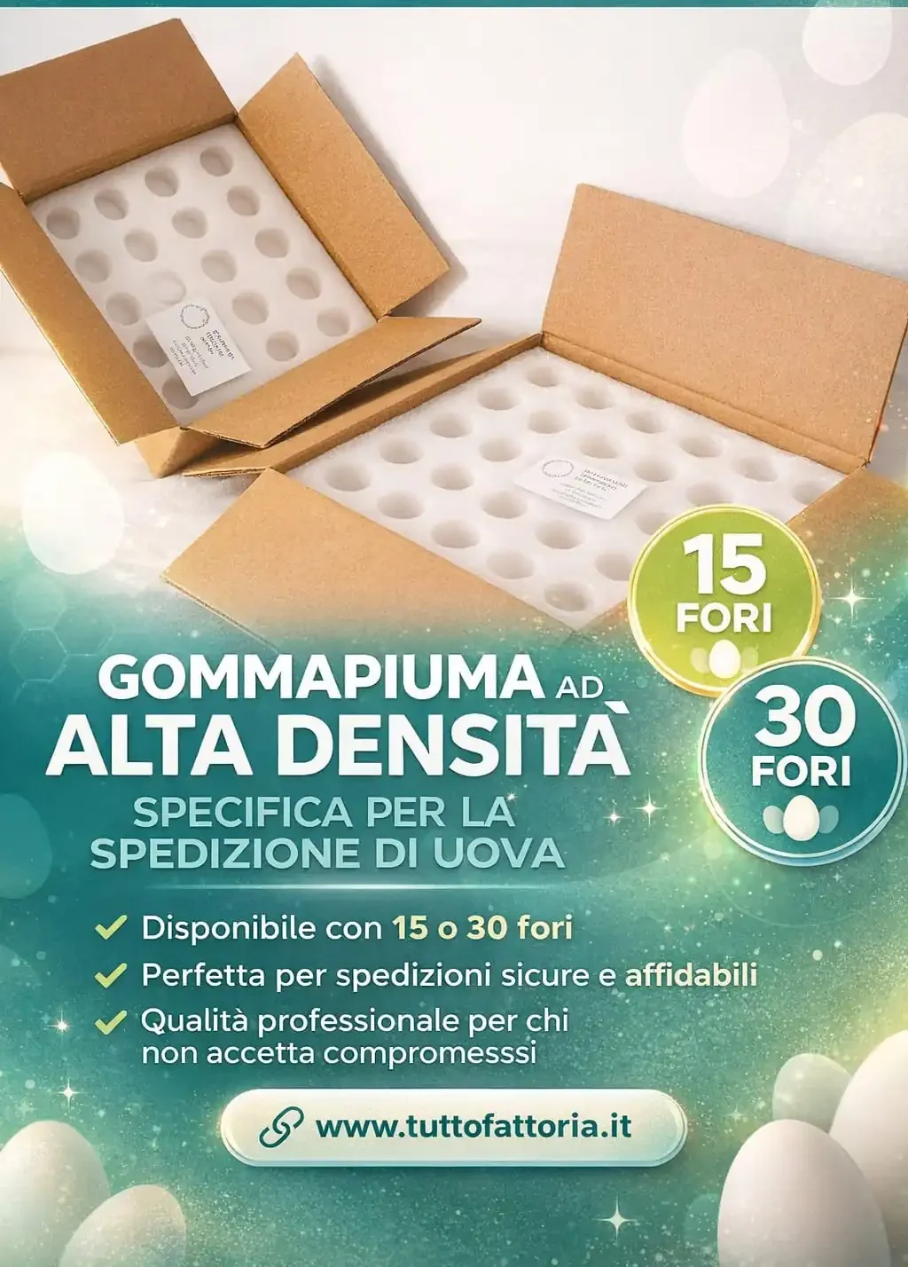 Gommapiuma Forata Spedizione Uova