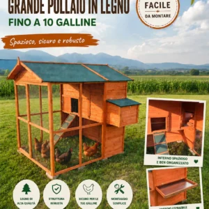 Pollaio XXL Legno Fattoria